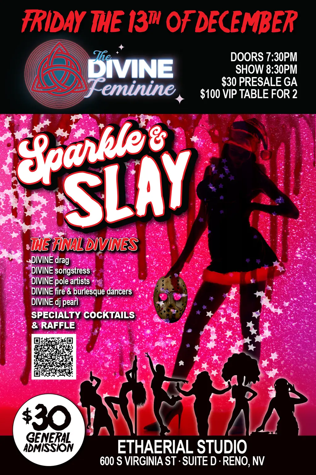 Divine Feminine Sparkle & Slay Poster