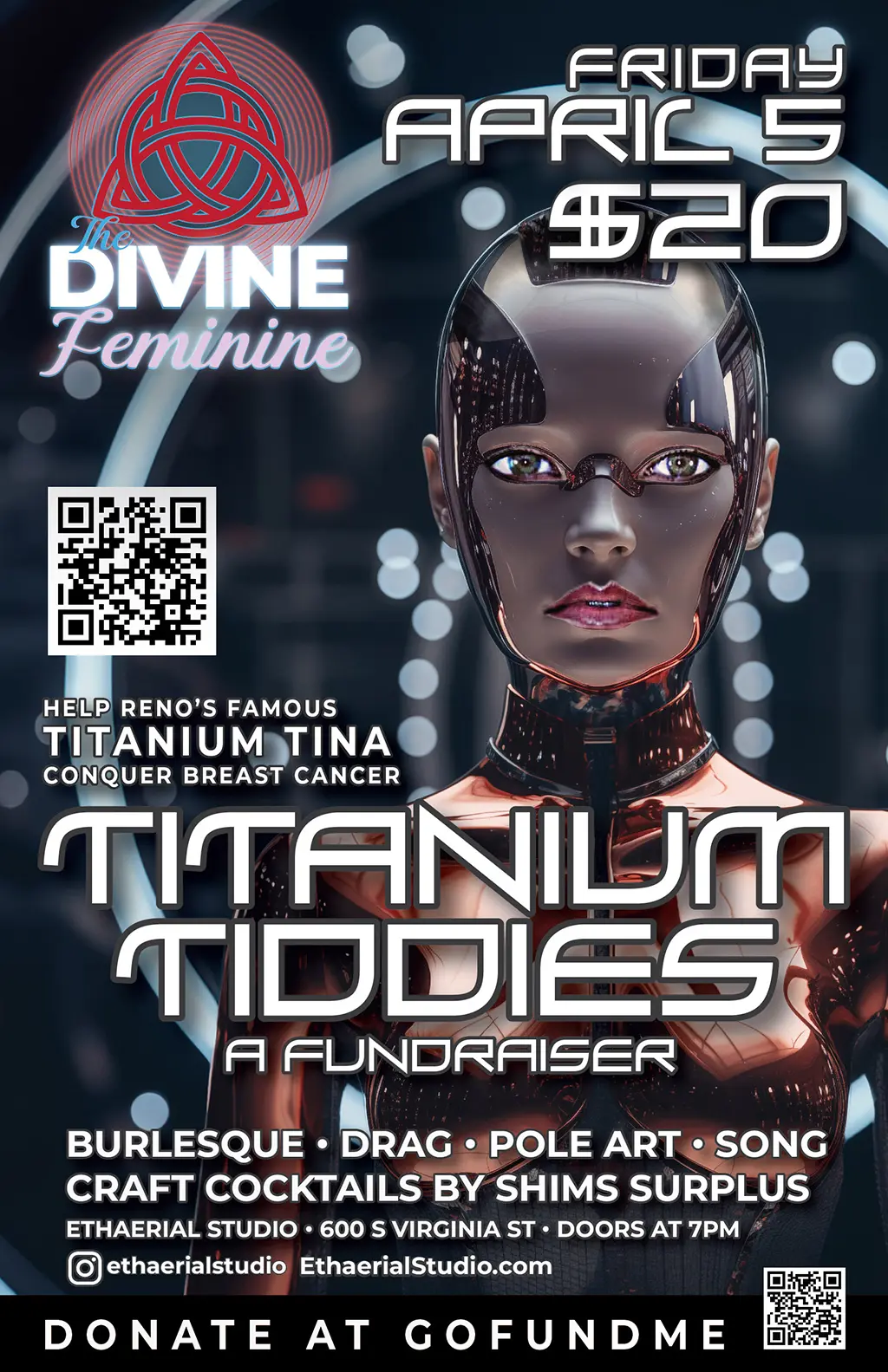 Divine Feminine Titanium Tiddies Poster