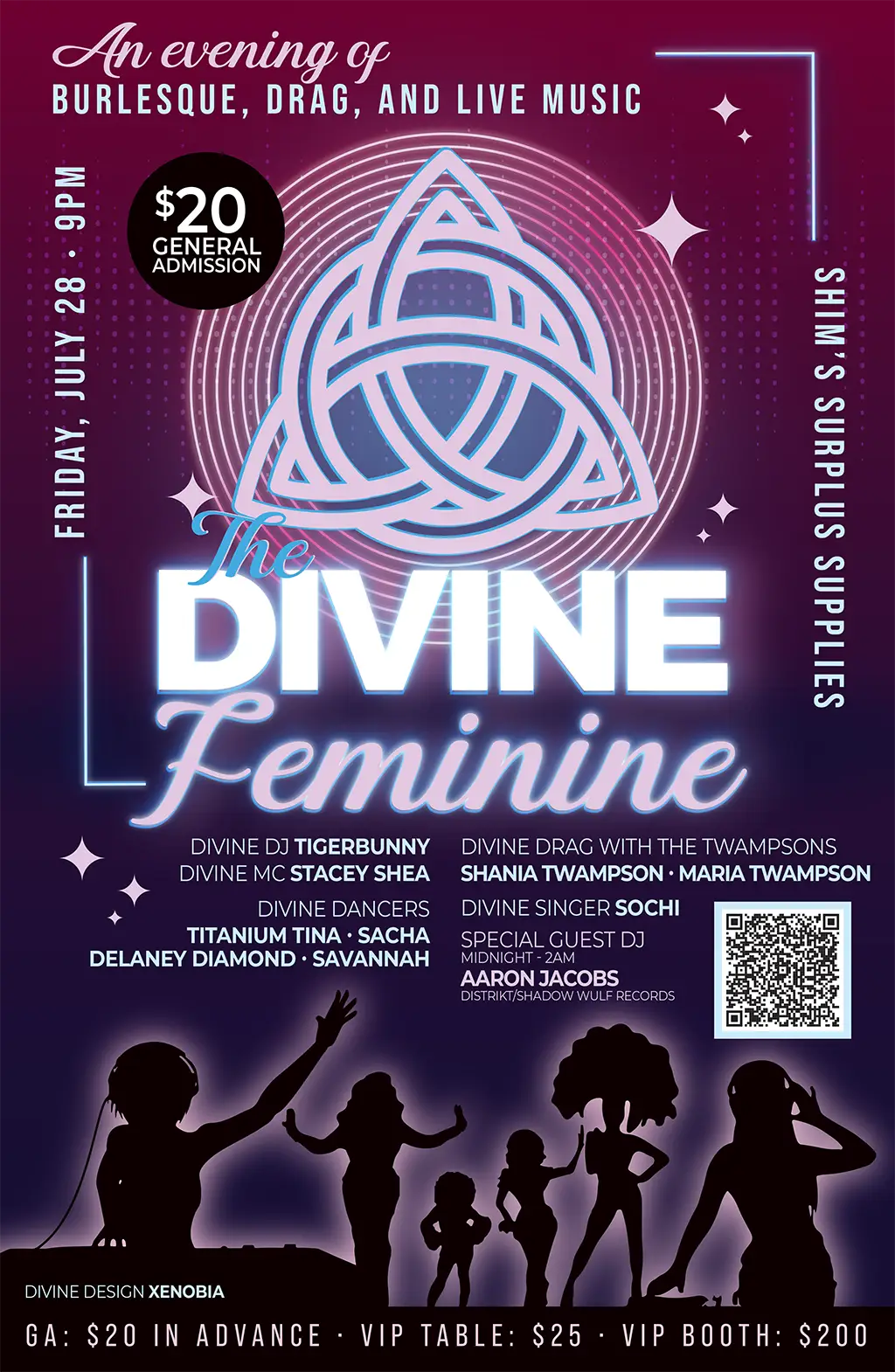 The Divine Feminine Cabaret Event by Sacha Wright in Reno NV